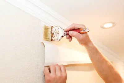 Pose de papier peint à Montfranc — revêtements muraux et toiles de verre